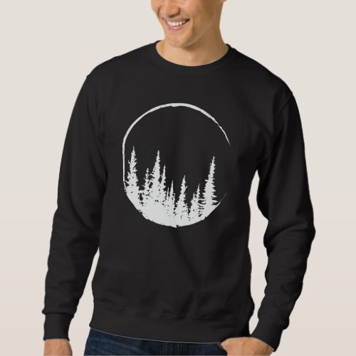 Floral Forest Circle Tree Loving Forest Tree Sweatshirt