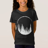 Floral Forest Circle Tree Loving Forest Tree T-Shirt
