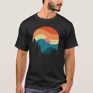 Floral Forest Circle Tree Loving Forest Tree T-Shirt