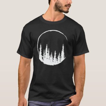 Floral Forest Circle Tree Loving Forest Tree T-shirt by agadir at Zazzle