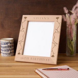Floral Forest Personalize Photo Engraved Frames