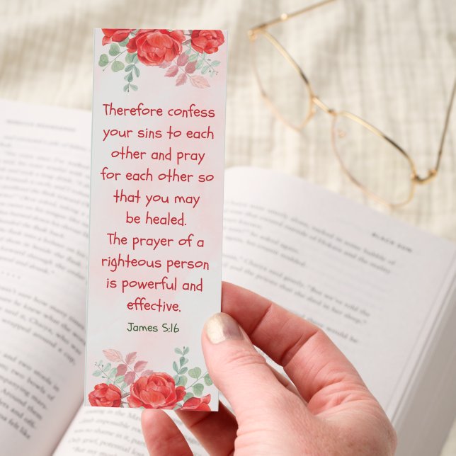 Floral Forgiveness Bible Verse Bookmarks (Hand)
