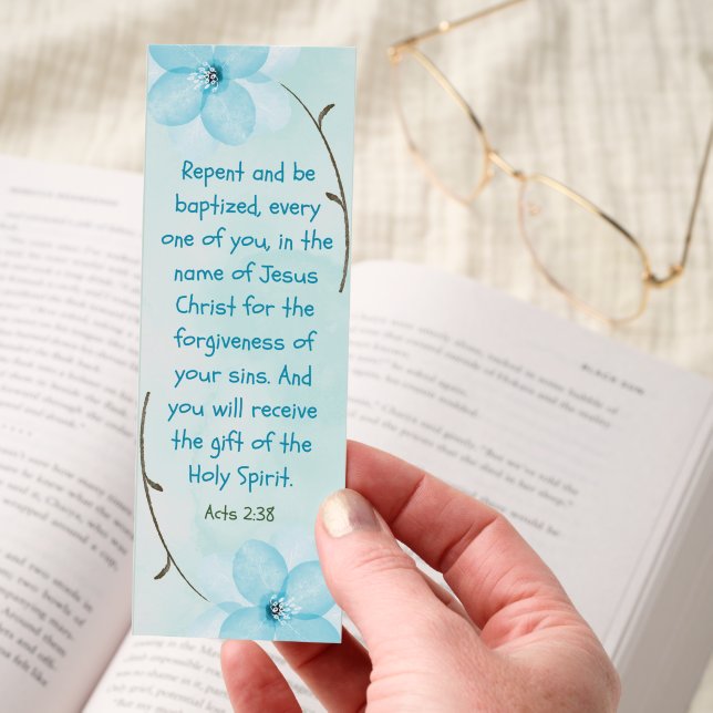 Floral Forgiveness Bible Verse Bookmarks (Hand)