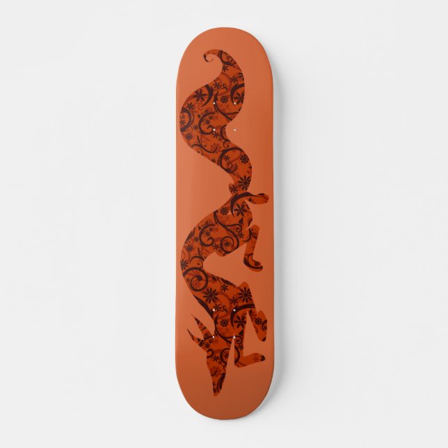 Floral Fox Skateboard (Front)