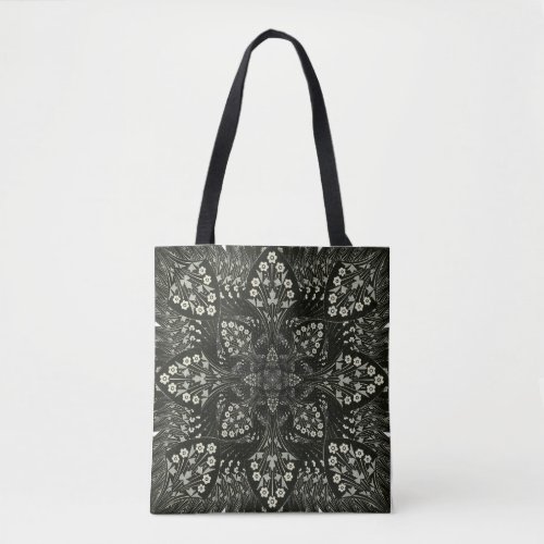  Floral Fractal Bag Elegance Tote Bag