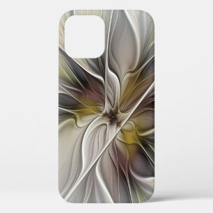 Floral Fractal, Fantasy Flower with Earth Colors iPhone 12 Pro Case