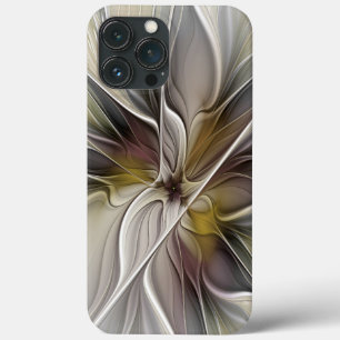 Floral Fractal, Fantasy Flower with Earth Colors iPhone 13 Pro Max Case