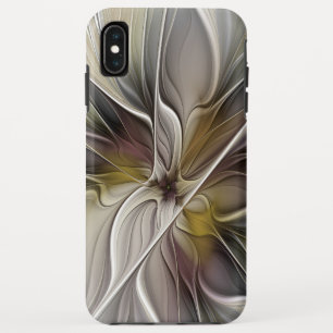 Floral Fractal, Fantasy Flower with Earth Colors iPhone XS Max Case