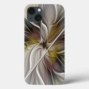 Floral Fractal, Fantasy Flower with Earth Colors iPhone 13 Case