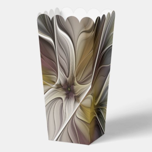 Floral Fractal, Fantasy Flower with Earth Colors Favor Boxes