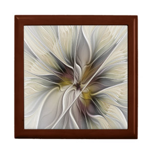 Floral Fractal, Fantasy Flower with Earth Colors Gift Box