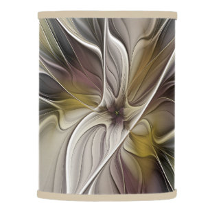 Floral Fractal, Fantasy Flower with Earth Colors Lamp Shade