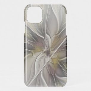 Floral Fractal, Fantasy Flower with Earth Colors iPhone 11 Case