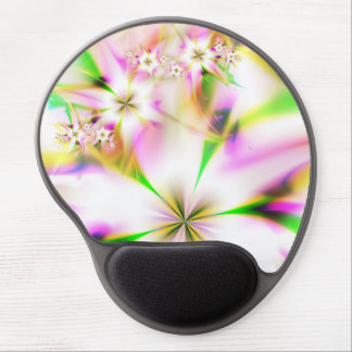 Floral fractal gel mouse pad