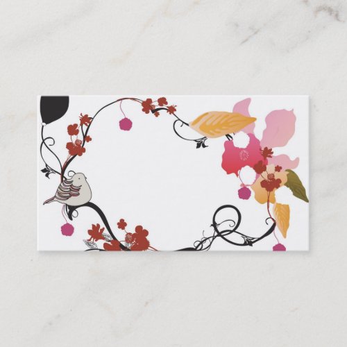 Floral frame Business Card