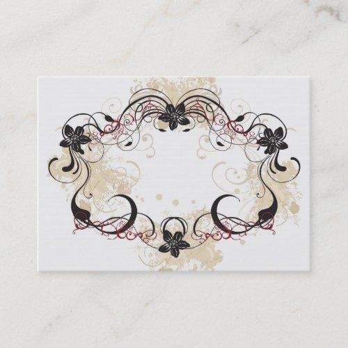 Floral frame Business Card