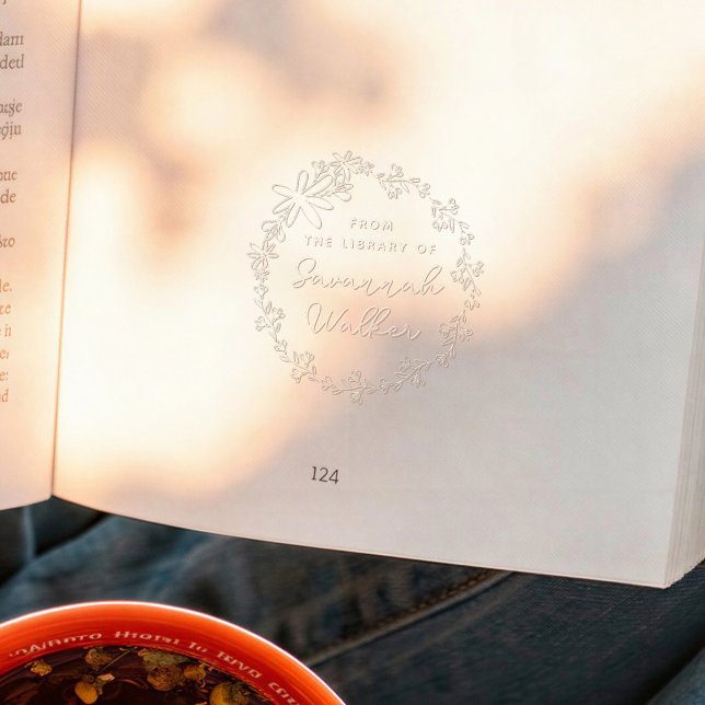 Floral Frame Calligraphy Book From the Library of Embosser (Creator Uploaded)