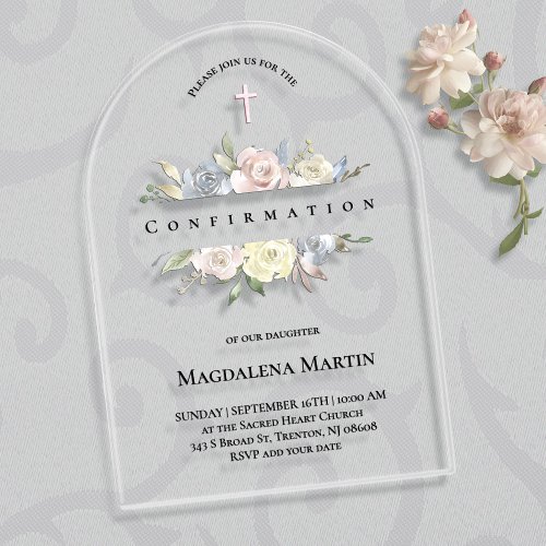 floral frame Confirmation