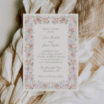 Floral Frame Cottage Garden Wedding