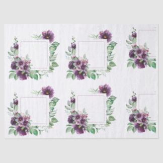 Floral Frame Decoupage Paper