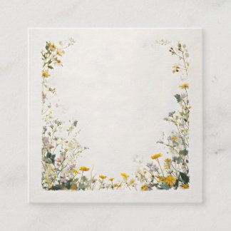 Floral Frame Design – Elegant Botanical Enclosure Card