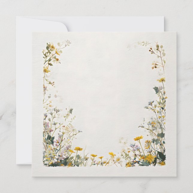 Floral Frame Design – Elegant Botanical Save The Date (Front)