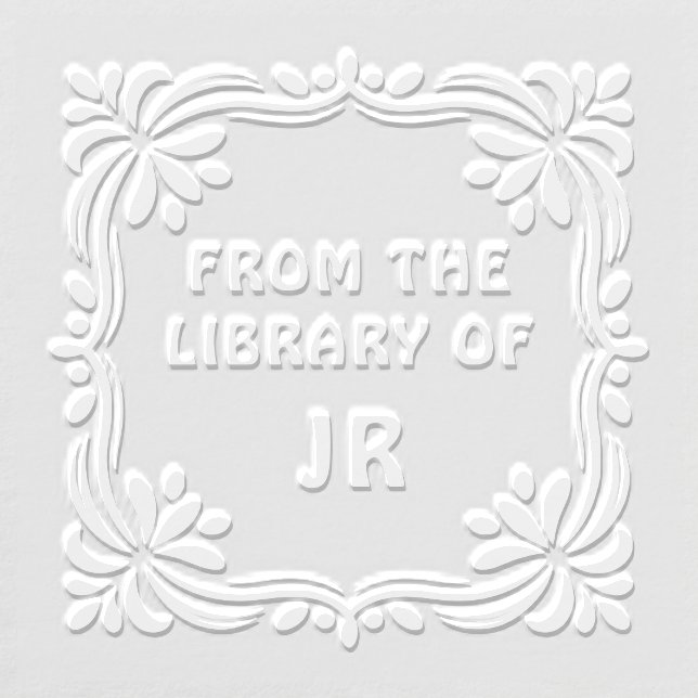 Floral Frame From Library Of Custom Embosser (Design)