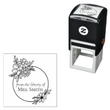 Floral Frame From the Library Of