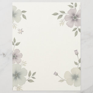 Floral Frame Letterhead