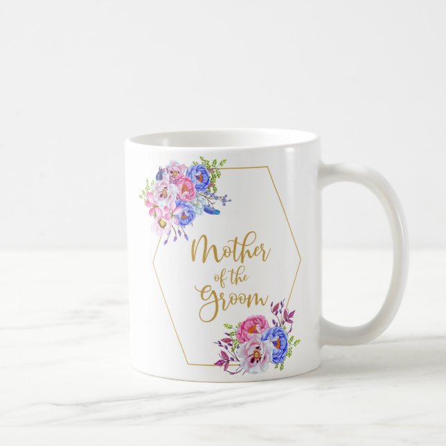 Floral Frame Mother of the Groom Coffee Mug (Right)