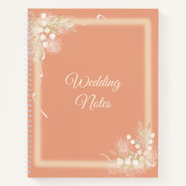 Floral Frame on Notbook Notebook (Front)