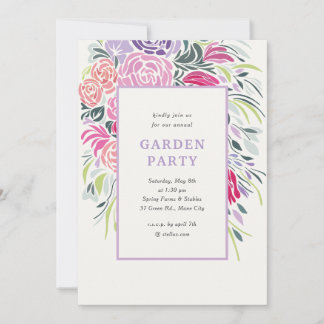 Floral Frame Party Invitation