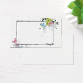 Floral frame Profile Card (Desk)