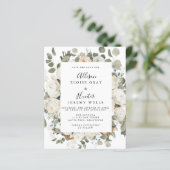 Floral Frame Save the Date (Standing Front)