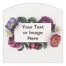 Floral Frame Sign