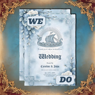 Floral Frame with Roses and Celtic Design. Invitation