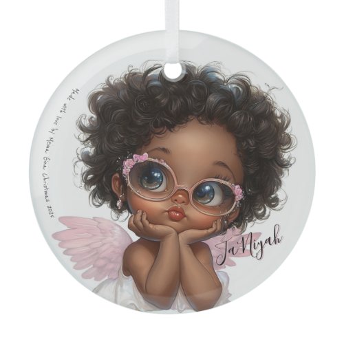 Floral-Framed Curiosity Glass Ornament