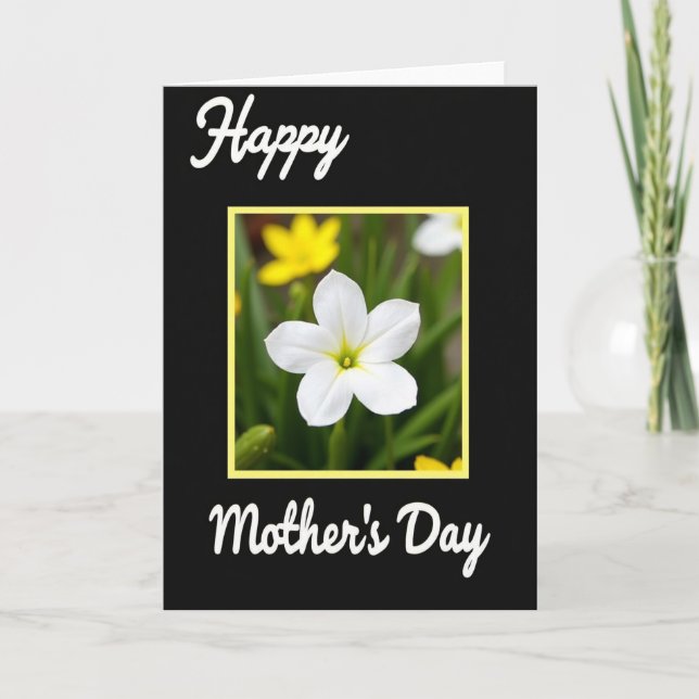 Floral Framed Photo Card (Front)