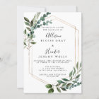 Floral Framed Wedding Invitation