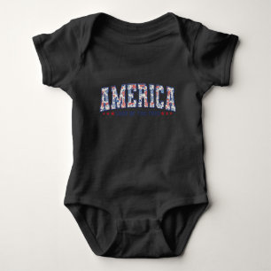 Floral Freedom Baby Bodysuit
