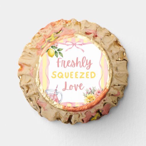 Floral Freshly Squeezed Pink Lemon Bridal Shower Reese's Peanut Butter Cups