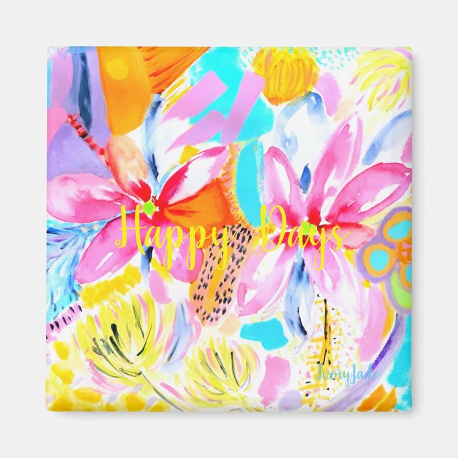 Floral Fridge Magnet (Front)