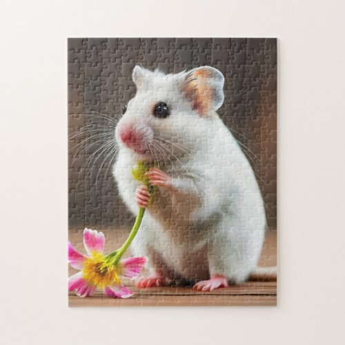 Floral Friend Hamster 252_Piece Kids Puzzle