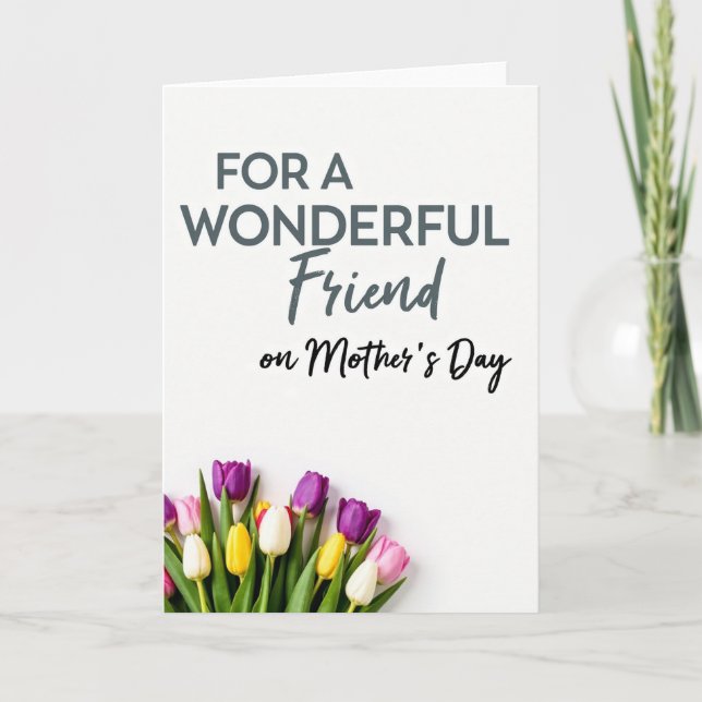 Floral Friend Mothers Day Card (Front)