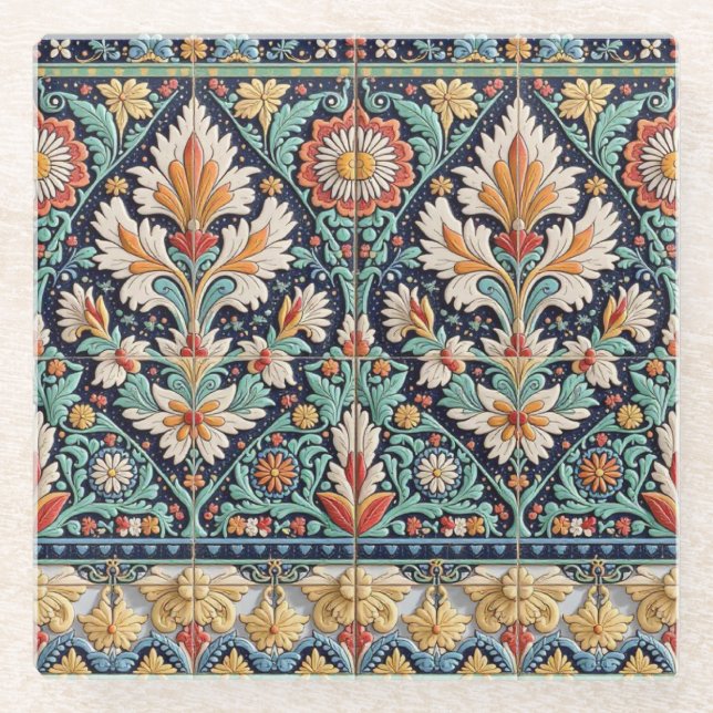 Floral Frieze Coaster (Front)