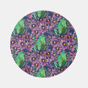 Floral Froggy Green tree Frog Art Daisy            Outdoor Rug