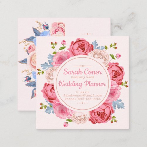 Floral FrontBack Business Card