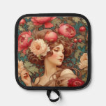Floral Fruit Woman Pot Holder