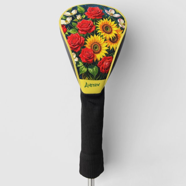Floral Fun Driver Head Cover (Front)