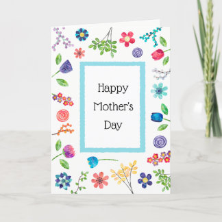 Floral Fun Happy Mother's Day Greeting Card